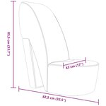vidaXL Chaise en forme de chaussure à talon haut Gris Similicuir