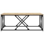 vidaXL Table basse chêne sonoma 100x100x40 cm bois d'ingénierie