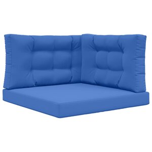 vidaXL Coussin de canapé d'extérieur 3 Pièces Turquoise Polyester