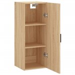 vidaXL Armoire murale chêne sonoma 34 5x34x90 cm