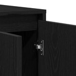 vidaXL Buffet chêne noir Chêne noir Bois 120 x 41 x 75 cm