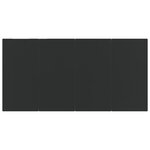 vidaXL Ensemble à manger de jardin coussins 5 Pièces Beige/noir