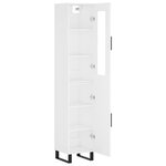 vidaXL Buffet haut Blanc 34 5x34x180 cm Bois d'ingénierie