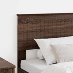 vidaXL Tête de lit avec tête de lit Chêne brun 75 cm Bois d'ingénierie