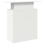 vidaXL Bureau de réception Blanc 100x40x104 cm Bois d'ingénierie