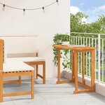 vidaXL Ensemble de banc de jardin 2 Pièces Marron Bois d'acacia massif