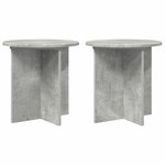 vidaXL Support de Plante 2 pièces Gris béton 40 x 40 x 40 cm