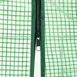 vidaXL Serre de plain-pied avec 12 étagères Acier 143x214x196 cm