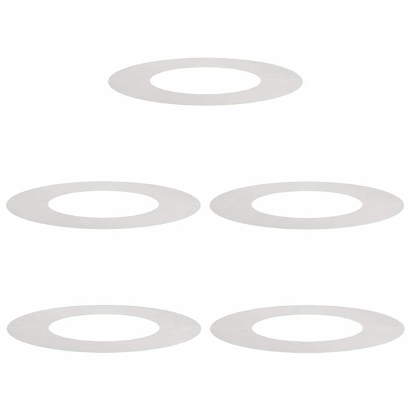 vidaXL adapté pour anneaux d'arbre plats 5 Pièces Argent Ø40 / 70 cm