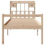 vidaXL Lit bibliothèque sans matelas 90x200 cm bois de pin massif