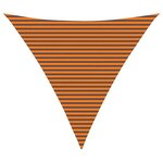 vidaXL Voile d'ombre Orange et marron 5 x 5 x 5 m