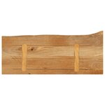 vidaXL Dessus de table à bord vivant 70x20x3 8 cm bois massif manguier