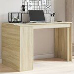 vidaXL Bureau chêne sonoma 123 5x73 5x75 cm bois d'ingénierie