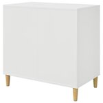 vidaXL Maison pour chat Blanc Brillant 72 x 42.5 x 70 cm