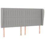 vidaXL Sommier à lattes de lit avec matelas Gris clair 160x200cm Tissu