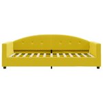 vidaXL Lit de jour avec matelas jaune 90x200 cm velours