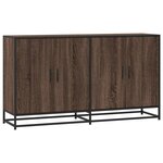 vidaXL Buffet chêne marron 134x35x76 cm bois d'ingénierie