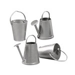 Arrosoir et seau en métal  2 types  2 - 3 cm  4 pces