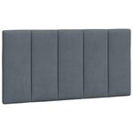 vidaXL Cadre de lit sans matelas Hanko gris foncé 100x200 cm velours