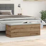 vidaXL Boîte de Rangement Chêne artisanal 102 x 35 x 35 cm