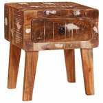 vidaXL Table d'appoint Marron 40 x 32 x 46 cm Bois Recyclé Solide