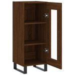 vidaXL Buffet Chêne marron 34 5x34x90 cm Bois d'ingénierie