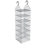 vidaXL Organisateur de placard suspendu avec 7 étagères