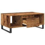 vidaXL Table basse vieux bois 90x50x36 5 cm bois d'ingénierie