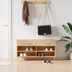 vidaXL Banc à chaussures chêne sonoma 102x35x55 cm bois d'ingénierie
