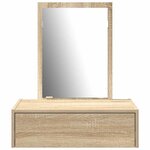 vidaXL Table de Toilette Marron 60 x 40 x 70 cm Bois d'ingénierie