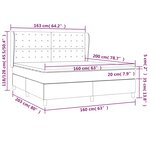 vidaXL Sommier à lattes de lit avec matelas Bleu 160x200 cm Tissu
