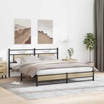 vidaXL Cadre de lit sans matelas chêne sonoma 160x200 cm