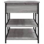 vidaXL Banc à chaussures sonoma gris 100x42 5x50 cm bois d'ingénierie