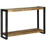 vidaXL Table console 120x33x75 cm en bois massif brut de manguier