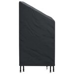 vidaXL Housse de chaise de jardin Noir 70 x 70 x 85 / 125 cm Tissu 210D