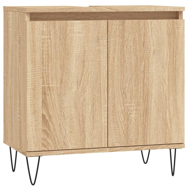 vidaXL Armoire de bain chêne sonoma 58x33x60 cm bois d'ingénierie