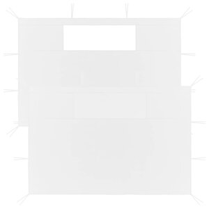 vidaXL Parois latérales de belvédère avec fenêtres 2 Pièces Blanc