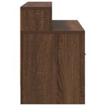 vidaXL Tables de chevet avec tiroir 2 Pièces chêne marron 51x31x47 cm