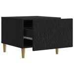 vidaXL Table basse Noir 50 x 49 x 40 cm Bois d'ingénierie