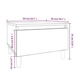 vidaXL Tables d'appoint 2 Pièces Chêne sonoma 50x46x35 cm Bois ingénierie