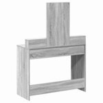 vidaXL Coiffeuse Gris Sonoma 100 x 41 x 140 cm Bois d'ingénierie