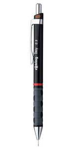 rOtring Tikky Porte-mine à code couleur - 0 50 mm corps noir