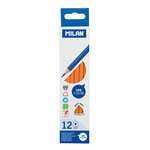 Crayons de couleur orange triangulaires 12 pièces