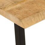 vidaXL Banc avec bord vivant 105 cm bois de manguier massif