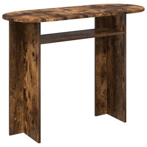 vidaXL Table console Chêne fumé 100 x 39 5 x 75 cm Bois d'ingénierie