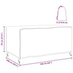 vidaXL Housse pour meubles Uni Noir 160 x 100 x 70 cm 210D