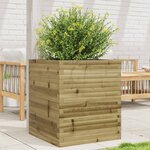 vidaXL Jardinière 60x60x68 5 cm bois de pin imprégné