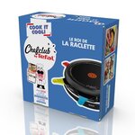 TEFAL - Raclette Série Collector ChefClub, 1200 W, Multifonction, Jusqu'a 6 pers, Revêtement Powerglide, Fabriqué en France