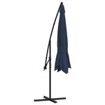 vidaXL Parasol de jardin en porte-à-faux 3 5 m bleu
