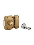THIRARD - Verrou double entrée Transit 2 pour porte d'entrée  cylindre 40mm  4 clés  époxy or
